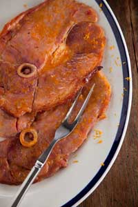 Aunt Peggy’s Orange Glazed Ham Steak Recipe