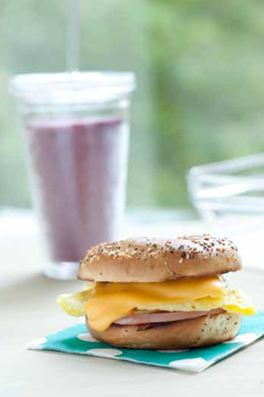 Egg and Cheese Bagel Sandwiches Recipe