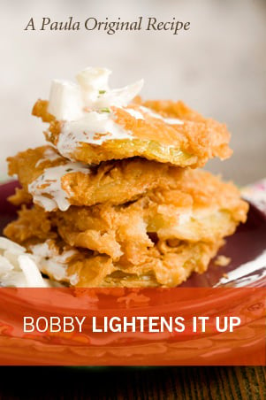 Bobby’s Lighter Fried Green Tomatoes Recipe