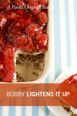 Bobby’s Lighter Strawberry Pretzel Salad Recipe