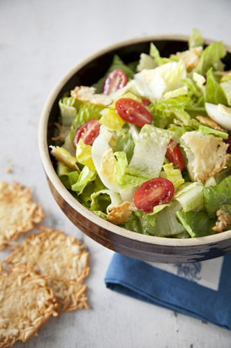 Caesar Salad with Parmesan Crisps Recipe