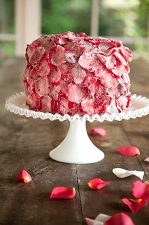 Lighter Sugared Rose Parade Layer Cake Recipe