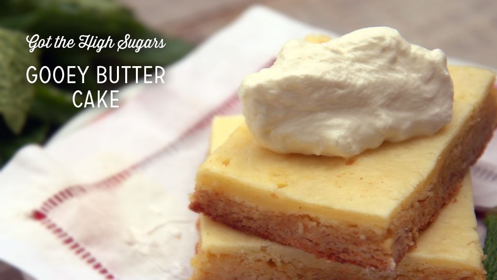 Lower-Sugar Gooey Butter Cake Recipe