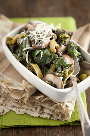 Spinach and Mushrooms Recipe